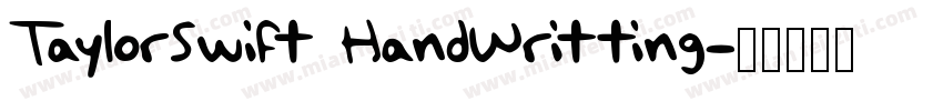 TaylorSwift HandWritting字体转换